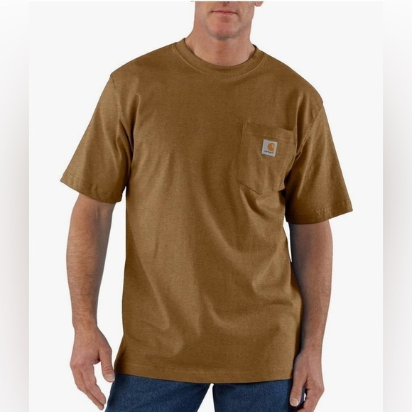 Carhartt Men's Brown size S Loose Fit T-Shirt - Picture 1 of 7